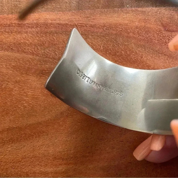Tiffany & Co. Notes Collection Vintage Sterling Silver Cuff Bangle Bracelet 1997 - Picture 9 of 9